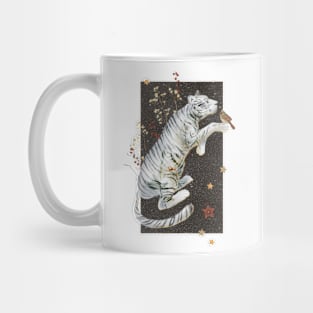 White Winter Tiger Poster Mug